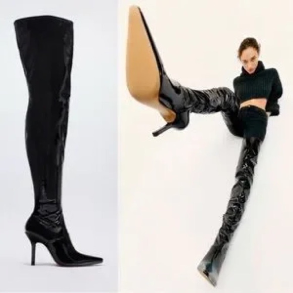 Elegant Black Over-the-Knee Boots